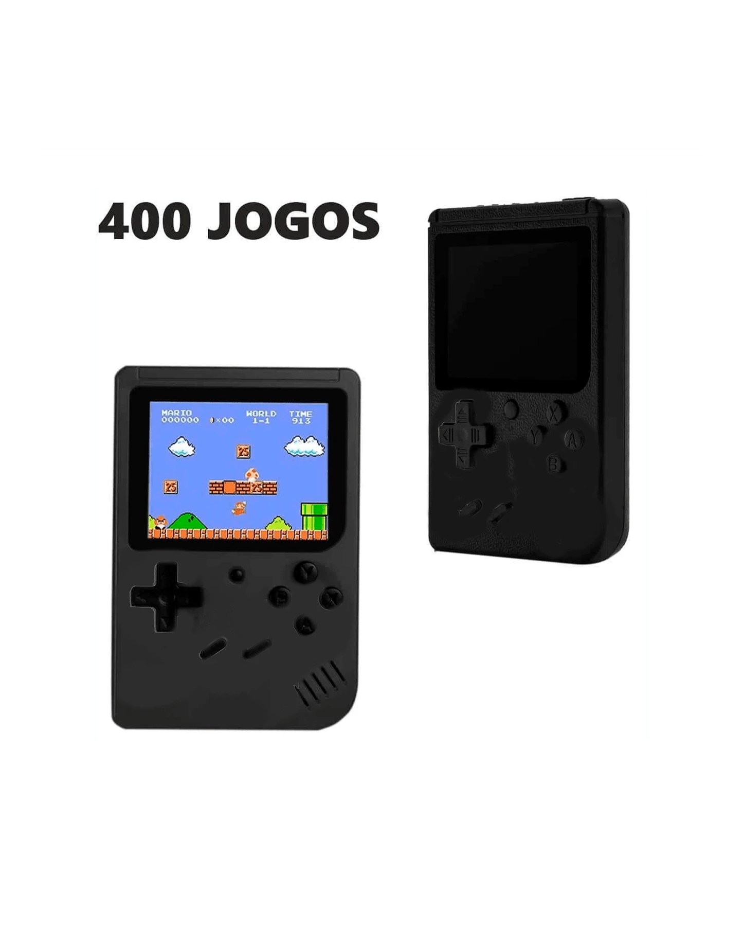 Mini Game Retrô Portátil 400 em 1 – Console Clássico 8 Bits com Tela Colorida